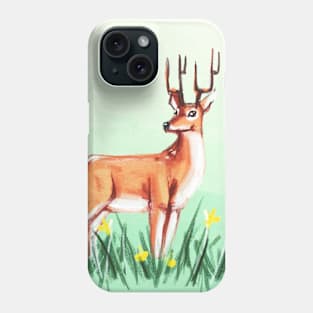 White Tailed Deer print and merch Phone Case