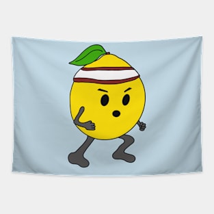 Funny Workout Lemon Tapestry