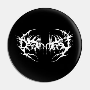 Death Metal Logo Pin