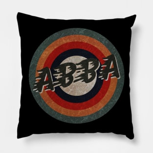 Retro Color Typography Faded Style Pillow