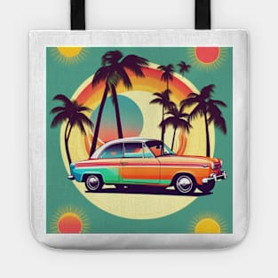 car in summer Tote