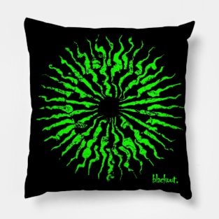 Vector Organic Green Sun by Blackout Design Pillow