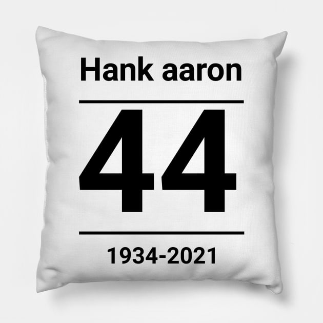 Hank aaron 1934-2021 Pillow by aboss