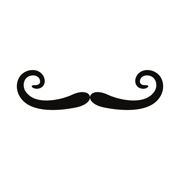 Squiggly Villain Mustache by InkyArt