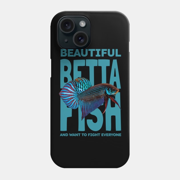 Betta Splendens Fish Phone Case by KewaleeTee