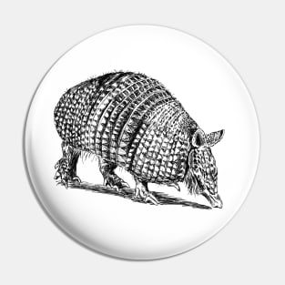 Armadillo Print Pin