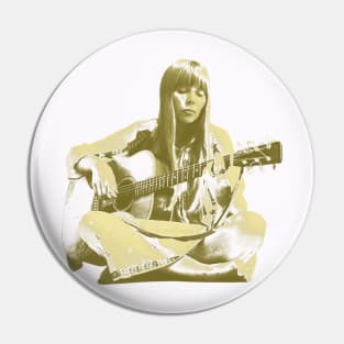 Joni Mitchell - Yellow Vintage 70s Pin