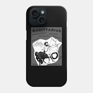 Sagittarius Negative Traits Phone Case