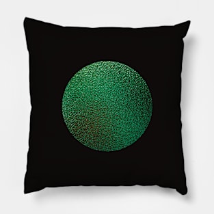 Green Galaxy Moon Pillow