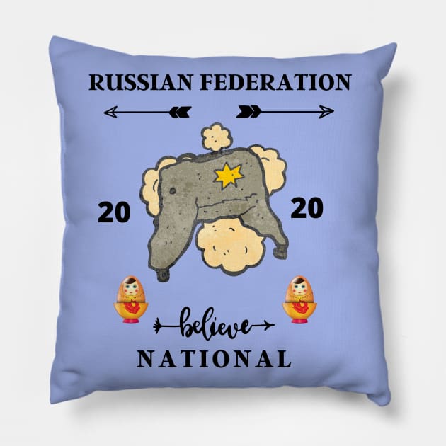 Russia 2020 Pillow by Grishman4u