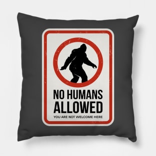 No Humans Allowed Pillow