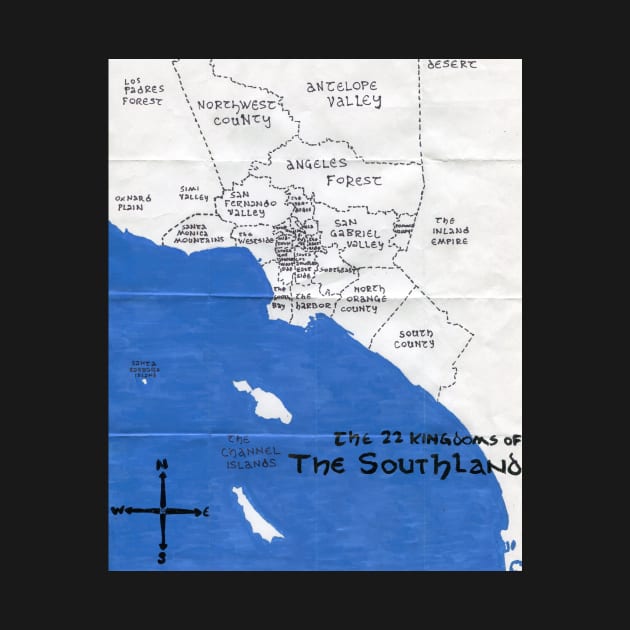 The 22 Kingdoms of the Southland by PendersleighAndSonsCartography