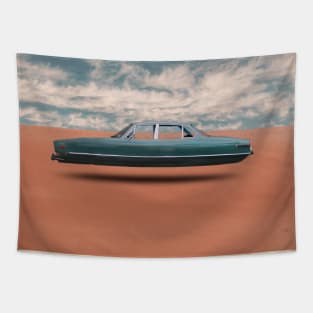 vintage car poster Tapestry