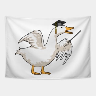 Duck Professor Cylinder Tapestry