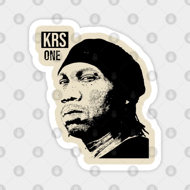 KRS One Magnet by Nana On Here