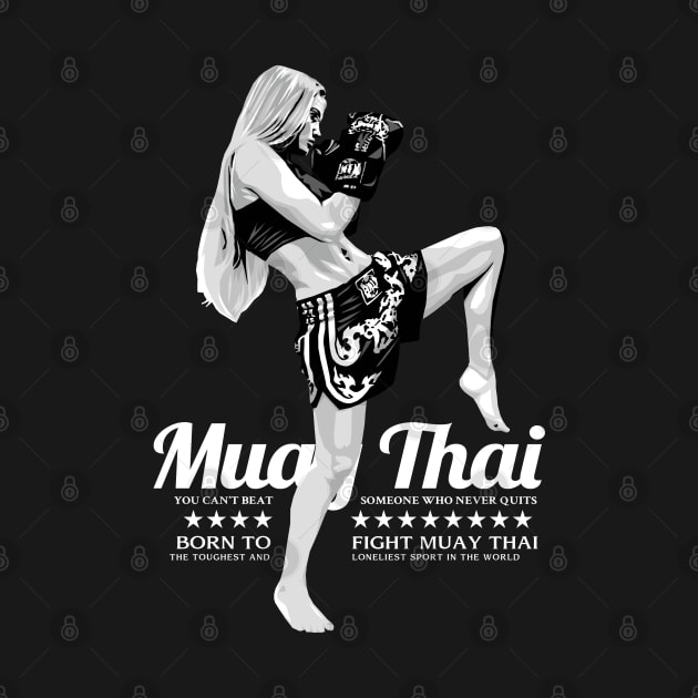 MMA Thai Boxing Girl by KewaleeTee