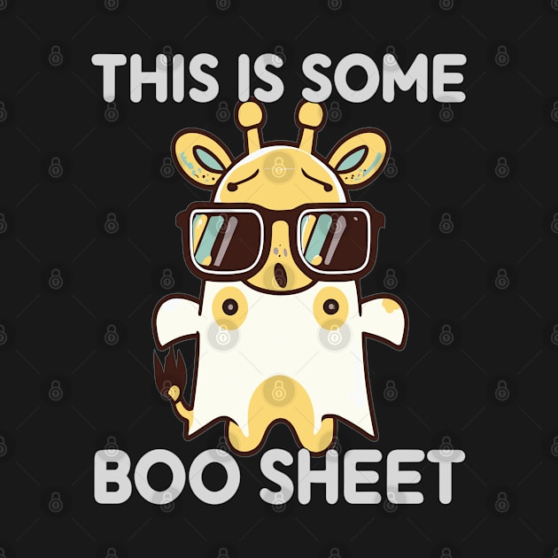 This Is Some Boo Sheet Angry Ghost-Giraffe Halloween by RuftupDesigns