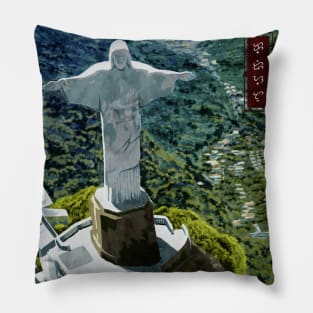 Christ the Redeemer - Black Pillow