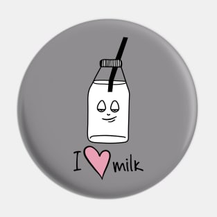 Cartoon bottle of milk Pin