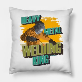 Welding man the legend Heavy metal welding king Pillow