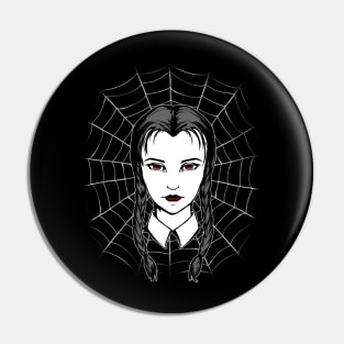 Wednesday Addams Web Pin