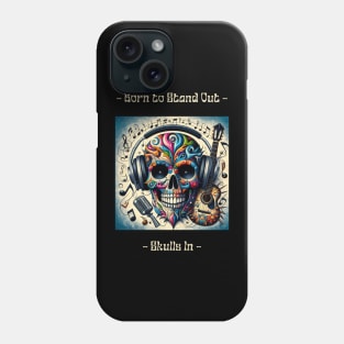 Punk Rock Skull Mountain Rocker DJ music Phone Case