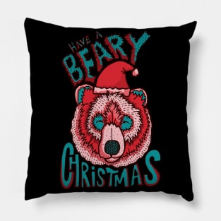 Beary Christmas reds Pillow