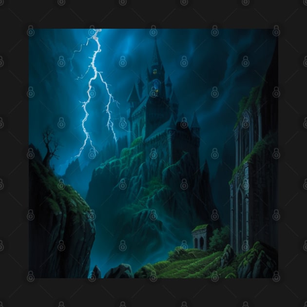 Curse of Strahd Scene - Lightning Strike on Castle Ravenloft by CursedContent