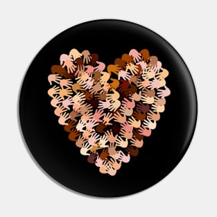 Hands heart Pin