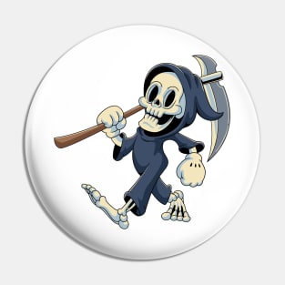 Funny Grim Reaper Pin