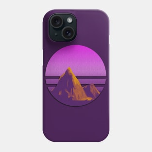 Mountain hiking excursion pink climber Phone Case