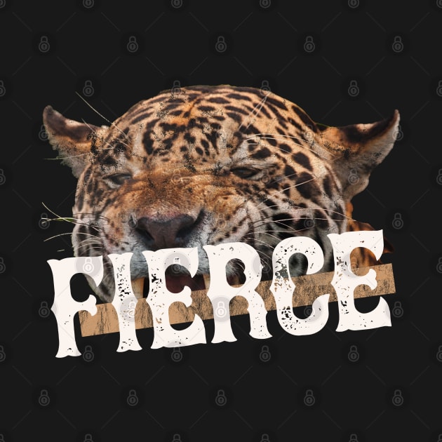 Fierce panthera onca big cat by ppandadesign