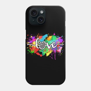 Darts Love Colorful Typography Dart throwing Sport Phone Case