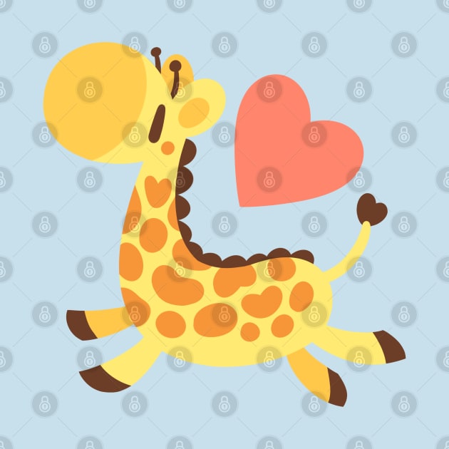 Heart Giraffe by Chaobunnies