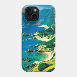 Bird's Eye View of a Coast in the Western US Phone Case