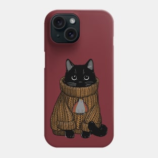 Cozy Turkey Sweater Cat Phone Case