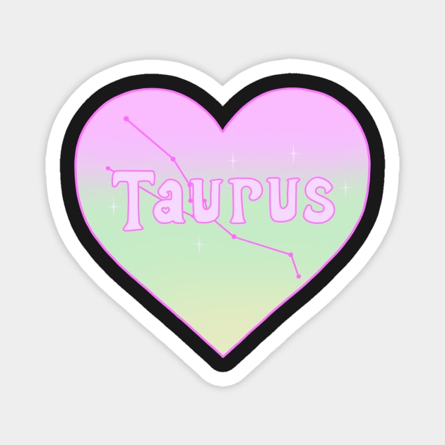 Taurus Constellation Heart Magnet by novembersgirl