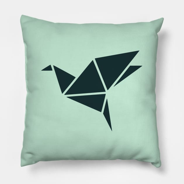 Origami Bird Pillow by lydibu