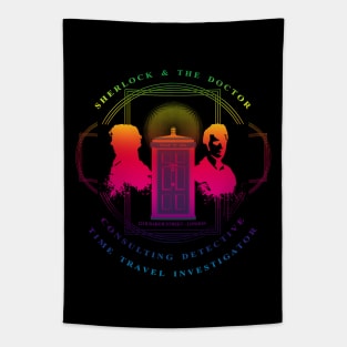 CONSULTING DETECTIVE & TIME TRAVEL INVESTIGATOR  RAINBOW VERSION Tapestry