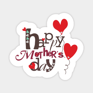 Happy Mother Day Love Heart Magnet