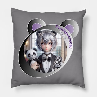 Patchwork Panda Girls Pillow