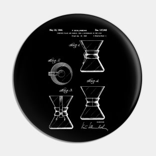 Coffee Chemex patent art / coffee chemex Patent Illustration Pin