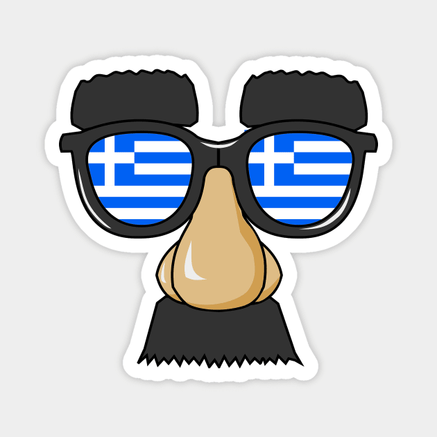 Funny Greek Face. Magnet by Jakavonis