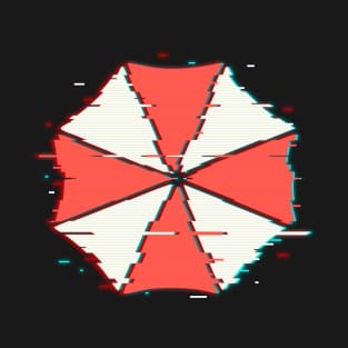 GLITCHY UMBRELLA T-Shirt