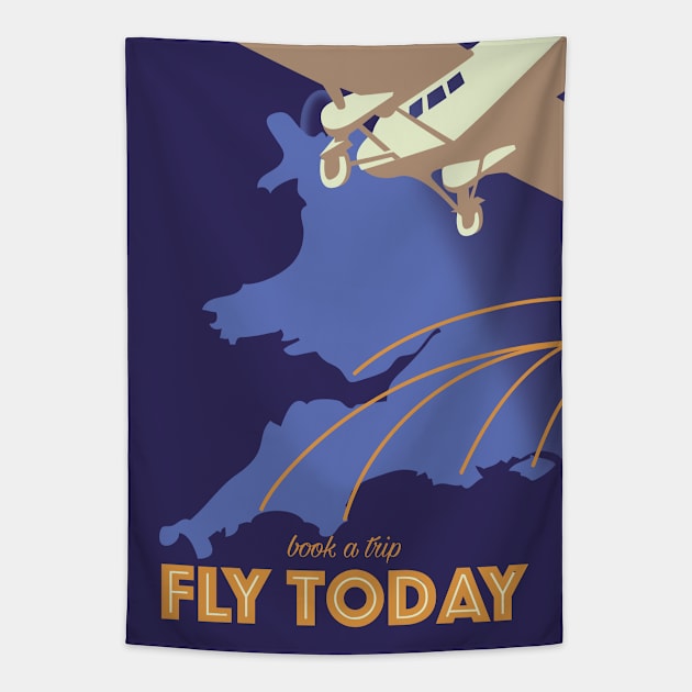 Book a Trip! Fly today Tapestry by nickemporium1