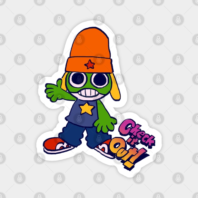 I draw keroro cosplaying parappa / Sergeant Keroro Magnet by mudwizard