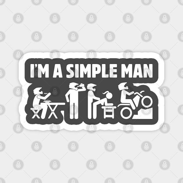 Dirtbike Simple Life Magnet by Dirt Bike Gear