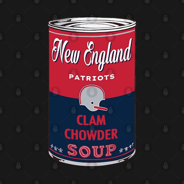 New England Patriots Soup Can by Rad Love