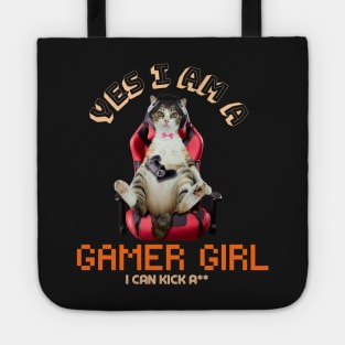 Yes, I Am A Gamer Girl (With Text) Tote