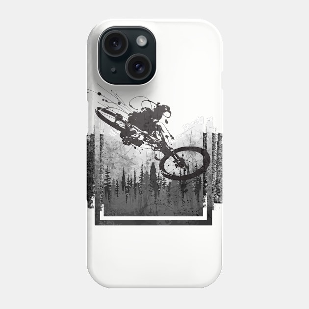 Grungy Bike (small and back) Phone Case by Bongonation